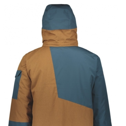 Куртка горнолыжная Scott Jacket Ultimate Dryo 30 Nightfall Blue/Tobacco Brown Oxford, цвет коричневый, размер XL 261794 - фото 4
