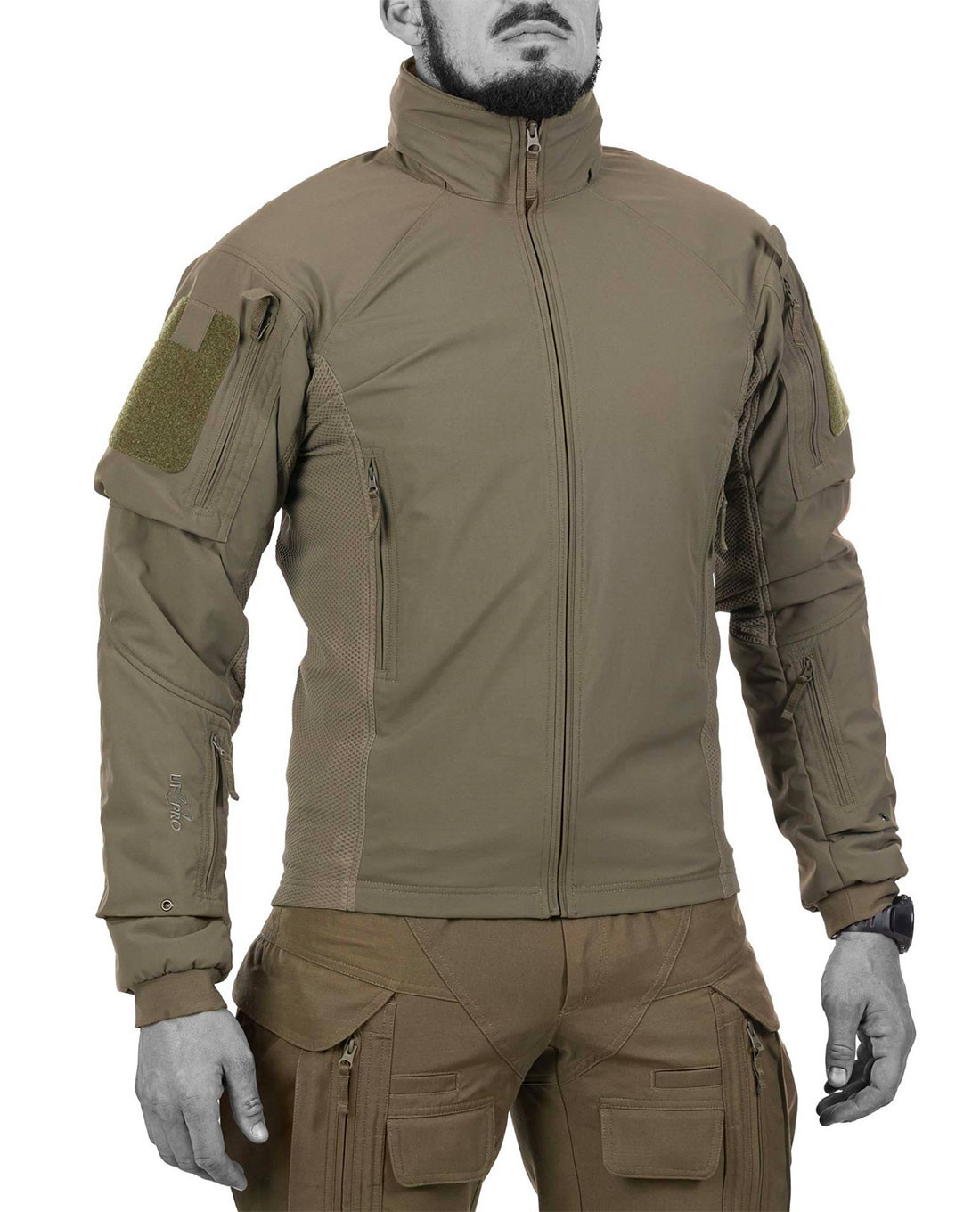 Тактическая куртка UF PRO Delta ACE Plus Gen. 3 Softshell Jacket Brown Grey, размер XL - фото 8