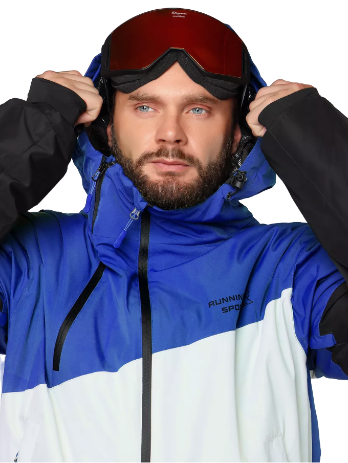 фото Комбинезон running sport m 8892 blue/black/white