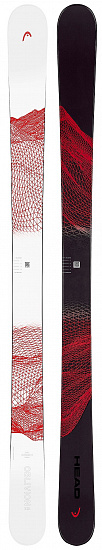 фото Горные лыжи без креплений head 23-24 oblivion 102 black/white/red