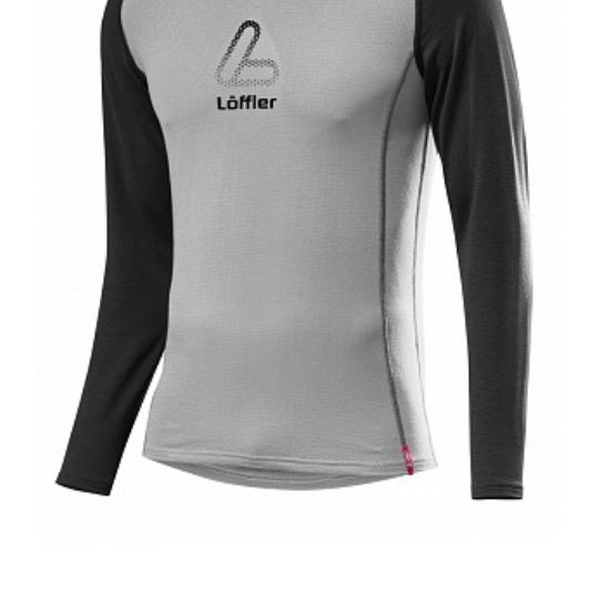 Термокофта Loffler 20-21 Warm La CB M's Hr. Shirt Transtex Grey/Black, размер XXL - фото 2