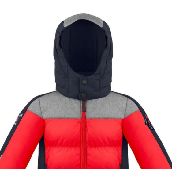 Куртка Poivre Blanc 20-21 Synthetic Down Jacket Multico Scarlet, цвет красный, размер 92 см 279660-0260001 - фото 3