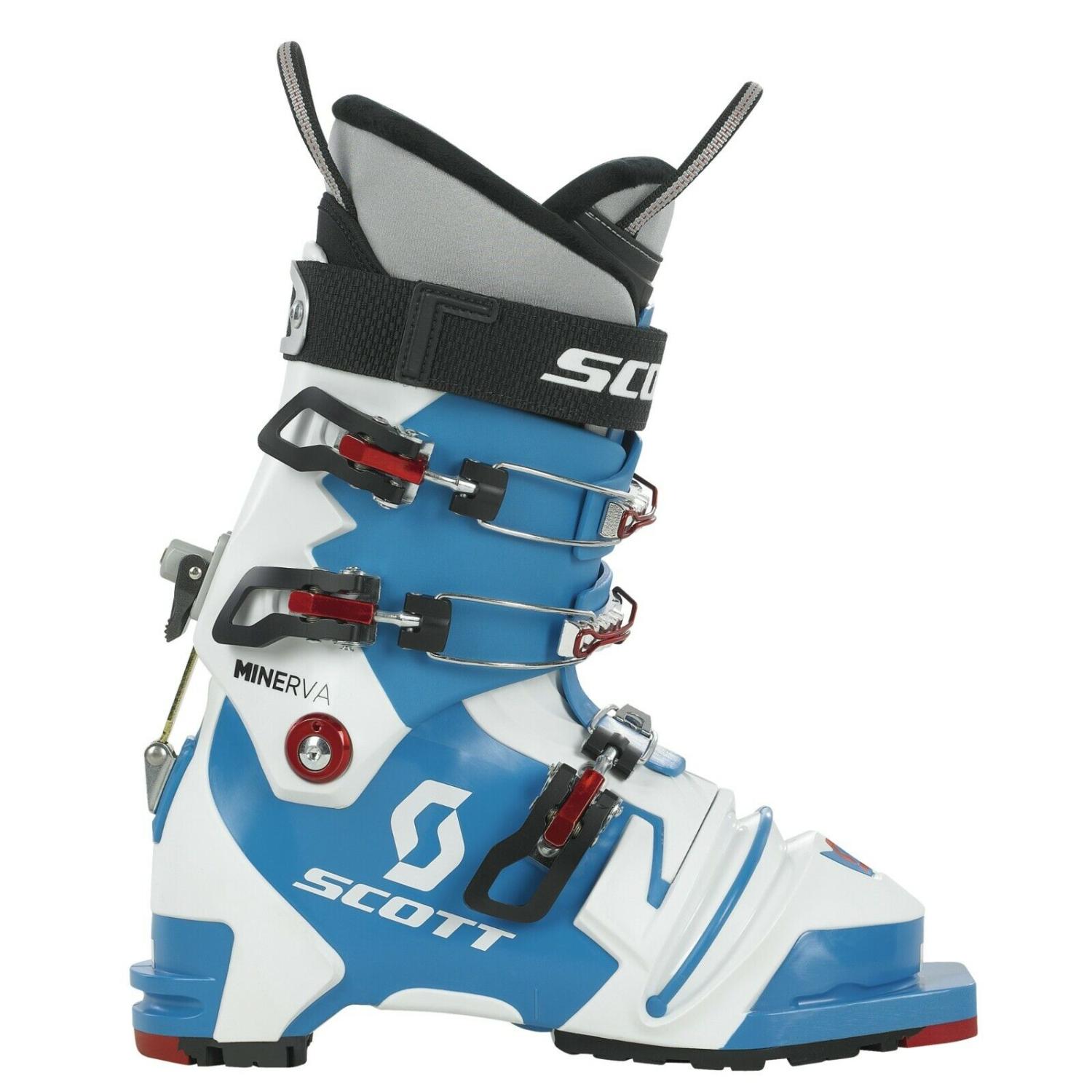 Ботинки горнолыжные Scott Minerva NTN White/Mykonos Blue эспандер трубка резиновая гимнастическая indigo силовой 3 м 18 мм