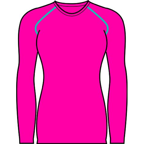 Термокофта Mico Women Long Sleeve Round Neck Magenta, цвет фиолетовый, размер L 3702 - фото 1