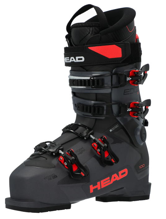 фото Ботинки горнолыжные head 24-25 edge 100 hv anthracite/red