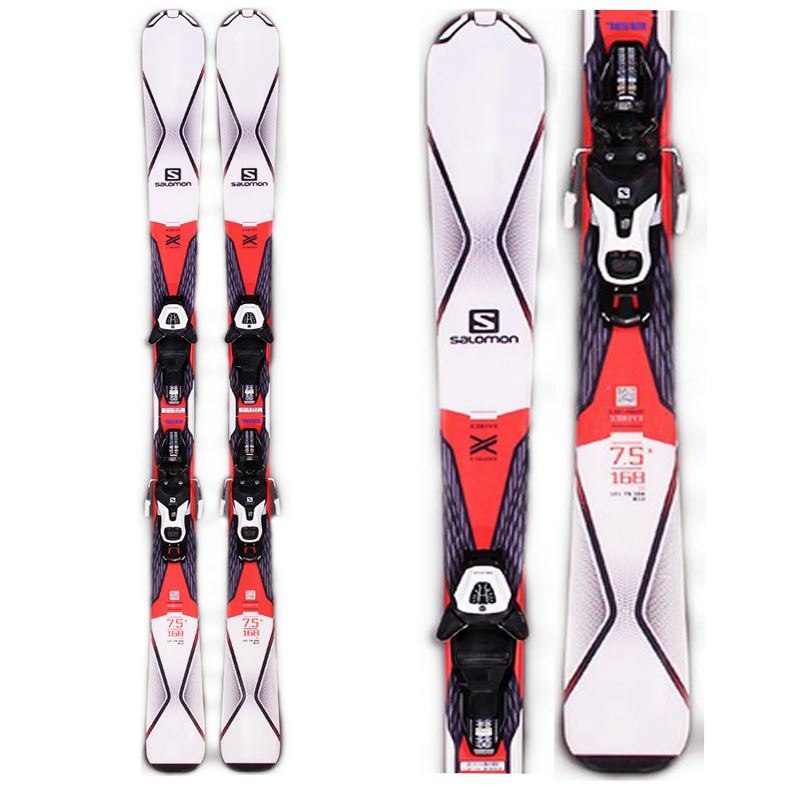 Горные лыжи с креплениями Salomon X-Drive 7.5 R + кр. E Lithium 10 White (37755810), цвет белый-оранжевый L39146600 - фото 5