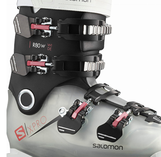 Ботинки горнолыжные Salomon 19-20 X Pro R80W Wide Crystal Transl/Black, цвет серый, размер 23,0/23,5 см L40876900 - фото 3