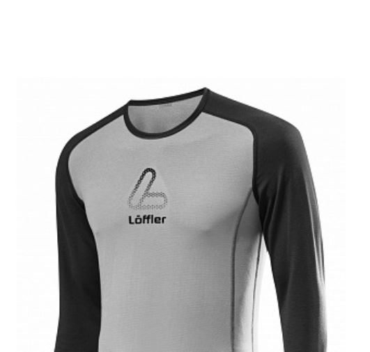 Термокофта Loffler 20-21 Warm La CB M's Hr. Shirt Transtex Grey/Black, размер XXL - фото 3