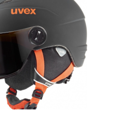 Шлем зимний Uvex Visor Pro Black/Orange Mat Jr, цвет черный-оранжевый, размер 52-54 см 5661912805 - фото 3