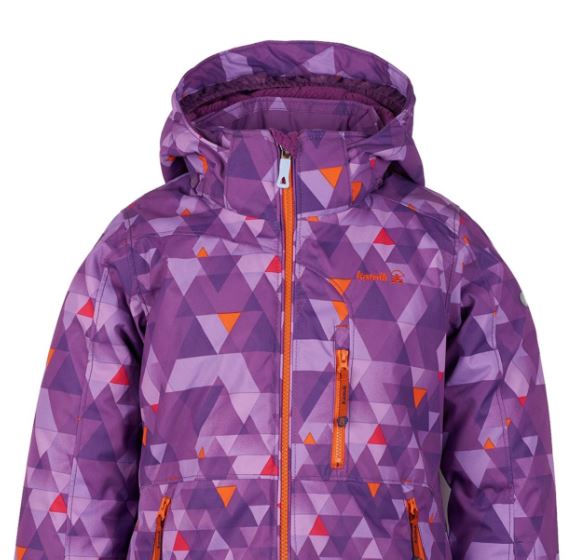 Куртка горнолыжная Kamik Aria Freefall Grape/Orange, цвет фиолетовый, размер 140 см KWG6617 - фото 7