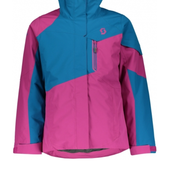 Куртка горнолыжная Scott Jacket G's Vertic Mykonos Blue/Festival Purple, цвет розовый-голубой, размер M 267527 - фото 3