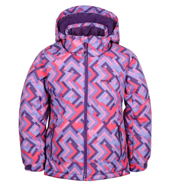 Куртка горнолыжная Kamik Tessie Grid Grape куртка для девочек kamik розовый
