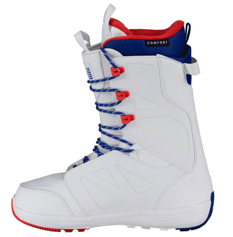 фото Ботинки сноубордические salomon 19-20 launch lace boa sj team white/surf the web/fiery red