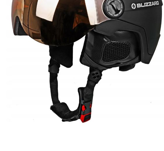 Шлем зимний Blizzard 22-23 Double Visor Black Matt Orange Lens, размер 56-59 см - фото 5