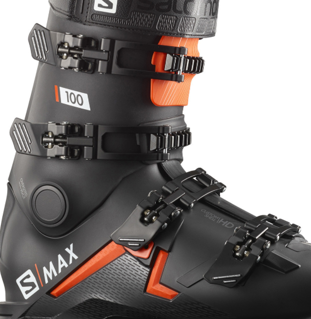Ботинки горнолыжные Salomon 19-20 S/Max 100 Black/Orange, цвет черный, размер 25,0/25,5 см L40547800 - фото 2