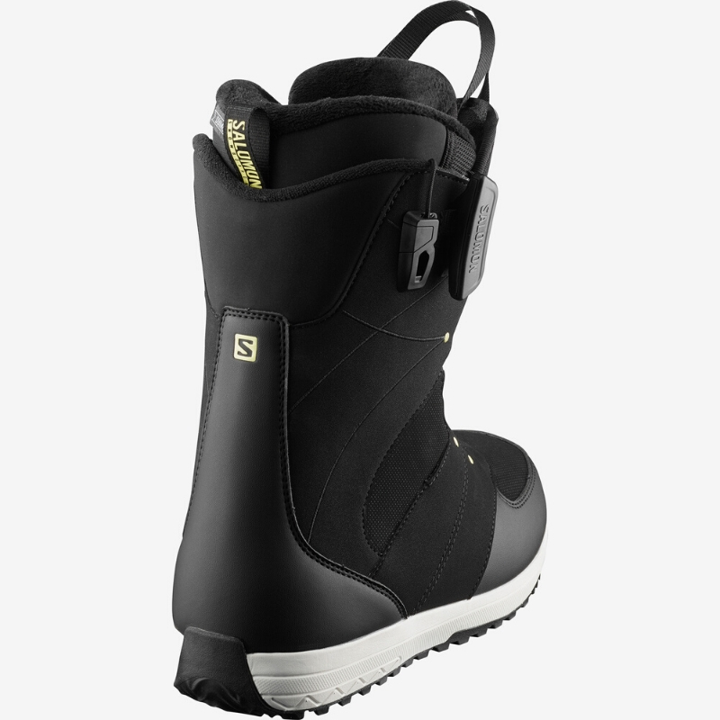 Ботинки сноубордические Salomon 19-20 Ivy Black/Pale Lime Yellow, цвет черный, размер 36,5 EUR L40826500 - фото 5