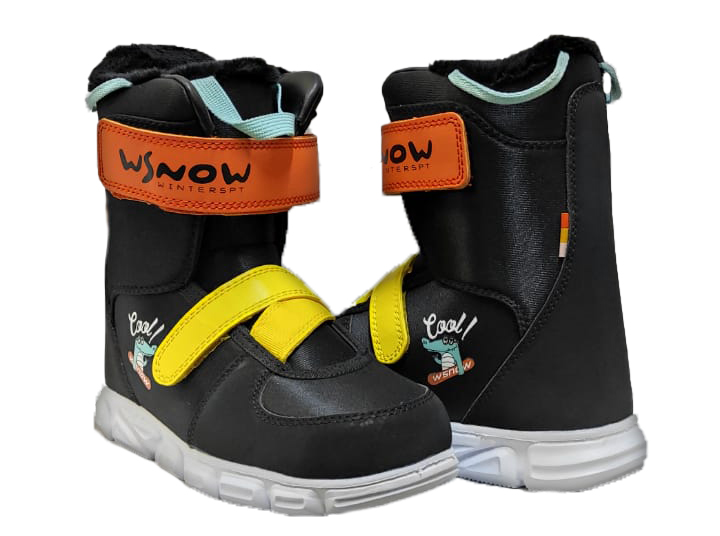 Ботинки сноубордические WS COOL KID Bk/Ye/Or, размер 33,0 EUR