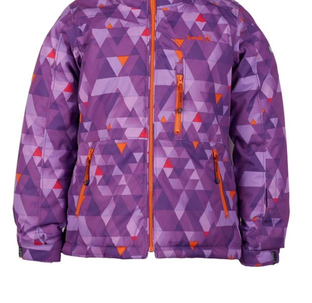 Куртка горнолыжная Kamik Aria Freefall Grape/Orange, цвет фиолетовый, размер 140 см KWG6617 - фото 4