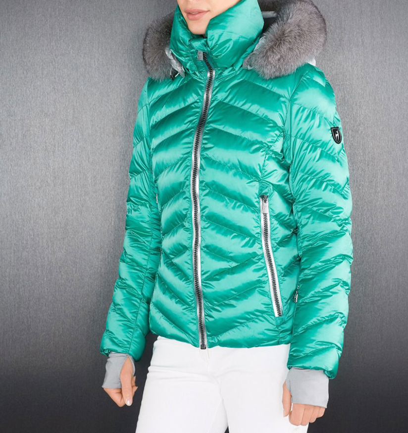 Куртка горнолыжная Toni Sailer Iris Solid Fur Green, цвет зеленый, размер 34 - фото 2