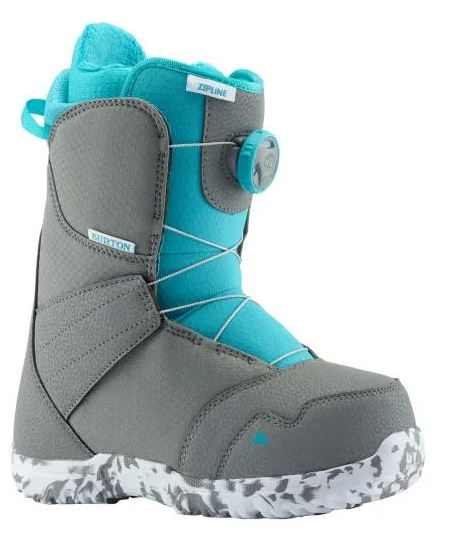 Ботинки сноубордические Burton 19-20 Zipline Boa Gray/Surf Blue, цвет серый, размер 36,5 EUR 131911040454K - фото 1